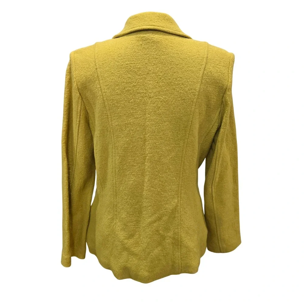 Soft Works Wool Blend Vintage Blazer Womens Size‎ 6 Chartreuse Textured Canada
